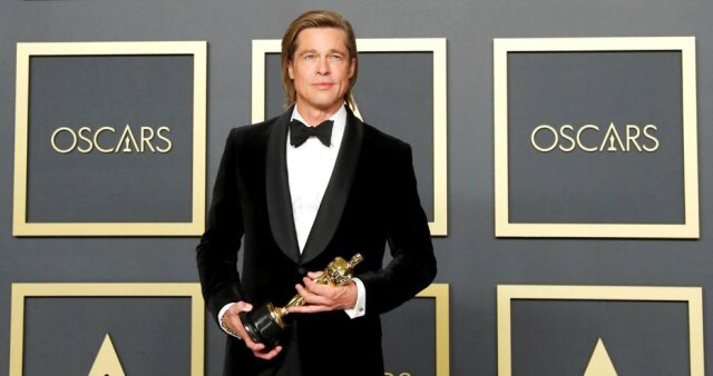 REUTERS/Lucas Jackson O vencedor do Oscar Brad Pitt Brad Pitt durante a premiação de 2020