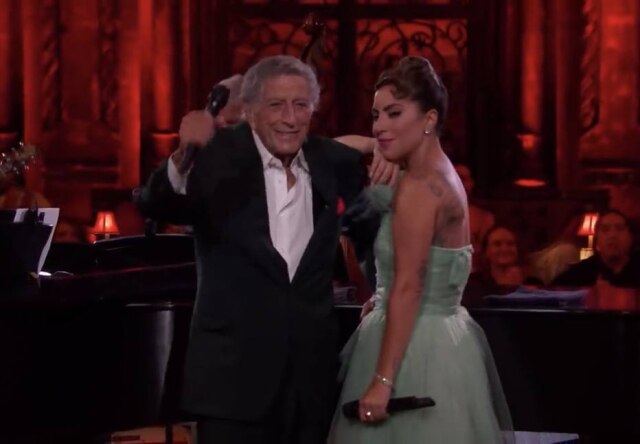 YouTube/ MTV Os cantores Lady Gaga e Tony Bennett em 'Acústico MTV'