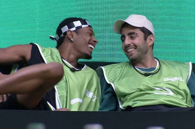 Globoplay Após mais de 7 horas de prova, Paulo André e Pedro Scooby conquistam liderança no 'Big Brother Brasil'.
