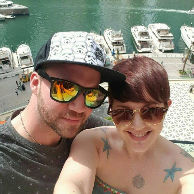 facebook.com/jess.maverick Jessica e Steve se encontraram pessoalmente dois meses depois do 'match' no Tinder.