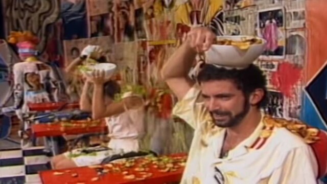 Reprodução de 'Domingão do Faustão' (1989) / Globo 'Hora do Lanche' do Domingão do Faustão'.