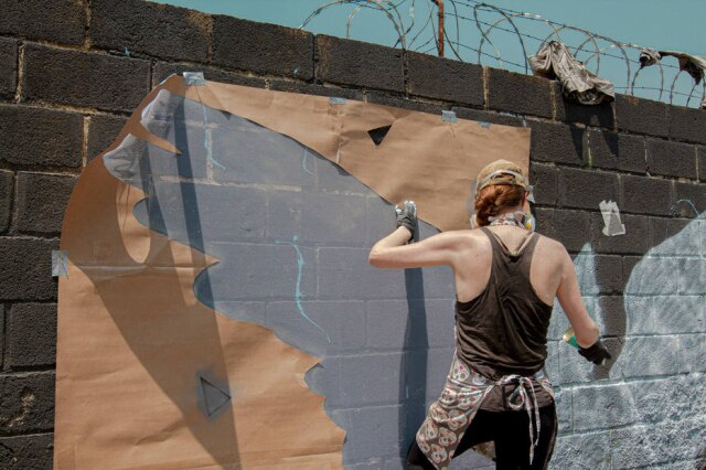 Matheus Sandes / Virada Sustentável Os grafites em um muro na Vila Leopoldina serão feitos por 22 artistas, incluindo mães, negras e trans