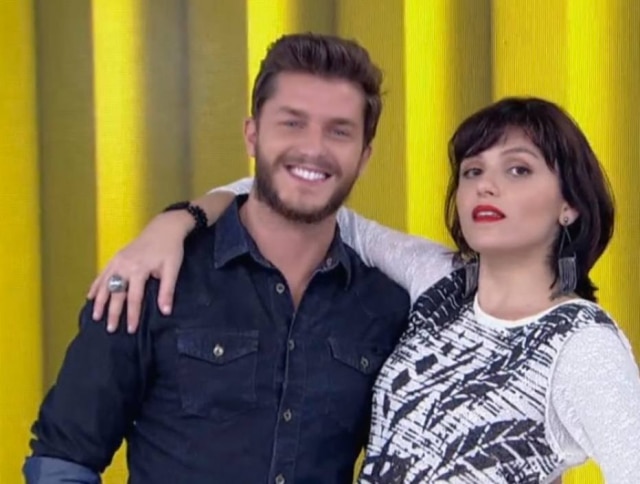 Reprodução|Globo Monica Iozzi e Klebber Toledo foram juntos a uma festa de aniversário