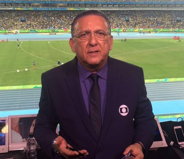 Reprodução/Instagram Galvão Bueno deseja narrar um jogo da Chapecoense.
