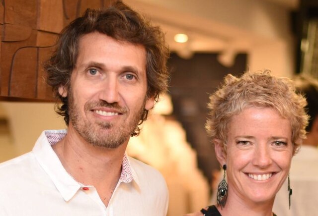 RHODINEI PEDROSO/DIVULGAÇÃO Os designers Mariana Betting e Roberto Hercowitz, do estúdio carioca em2 Design