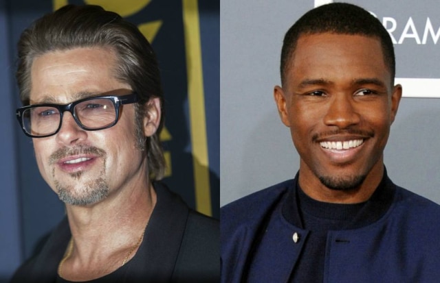REUTERS/Mario Anzuoni | Jordan Strauss/Invision/AP, File Brad Pitt e Frank Ocean são bons amigos - e agora o ator até participou de um show do cantor.