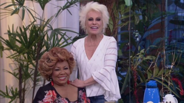 Reprodução de cena do programa 'Mais Você' / Globo Alcione tomou café com Ana Maria Braga nesta sexta, 11
