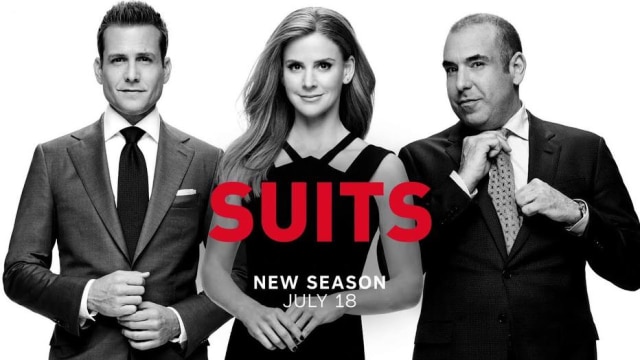 Universal/Divulgação Comercial da nova temporada de 'Suits' dá pistas para onde a série vai após a saída de Patrick J. Adams e Meghan Markle