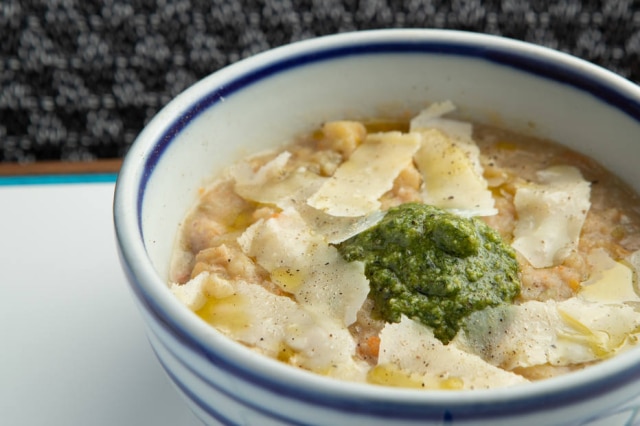 Daniel Teixeira/Estadão Prato minestrone alla genovese, grande atração da casa