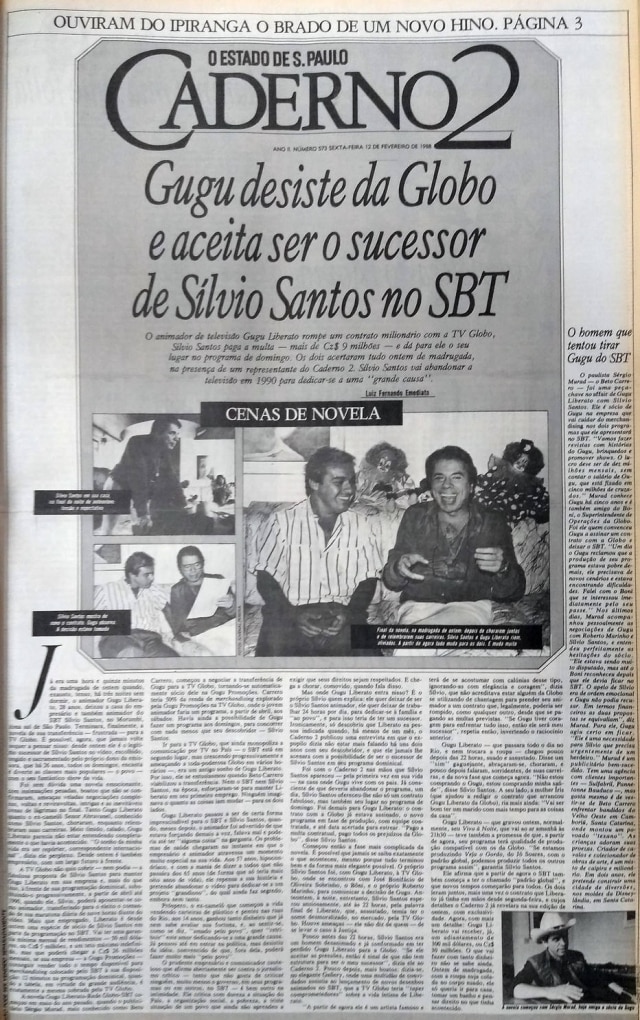 Acervo/Estadão O Estado de S.Paulo - 12/02/1988 clique aqui para ver a matéria