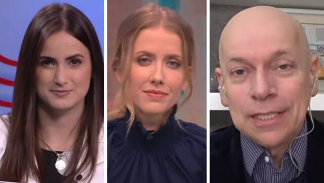 Reprodução de CNN Brasil (2020) Mari Palma, Gabriela Prioli e Leandro Karnal
