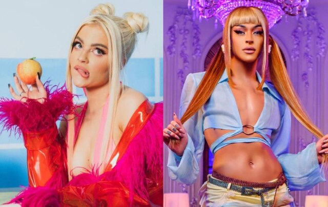 Felipe Grafias/Divulgação/ Ernna Cost As cantoras Luísa Sonza e Pabllo Vittar