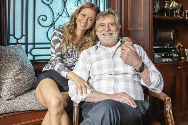 Globo/Fabio Rocha José de Abreu e Fernanda de Freitas são Santiago e Erica