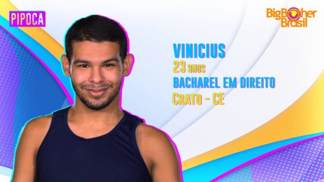 O estudante Vinicius, de 23 anos, nasceu em Crato, no Ceará 