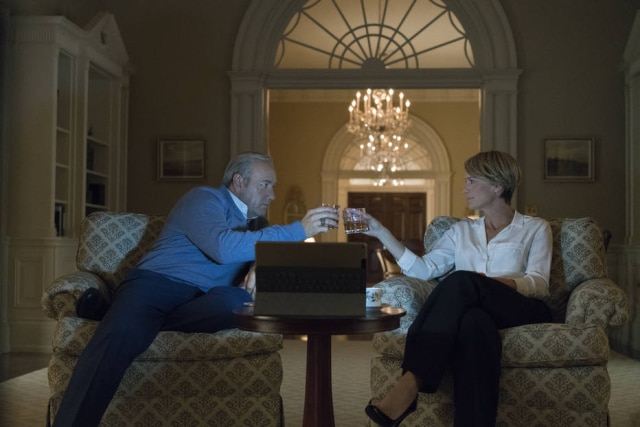 David Giesbrecht/Netflix Cena de 'House of Cards'.