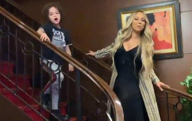 Instagram / @mariahcarey Mariah Carey e seu filho, Moroccan.