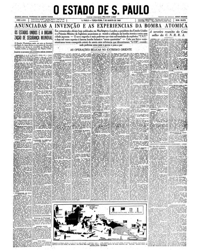 > Estadão - 07/8/1945