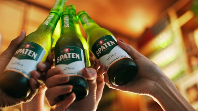 Divulgação/ Ambev Dourada e cristalina, a Spaten é produzida em seu país de origem, a Alemanha, há mais de 600 anos.