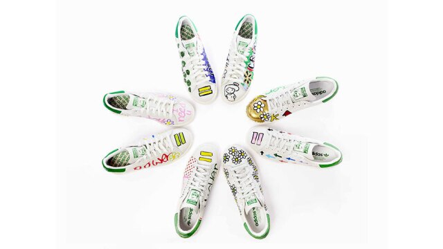 Divulgação Adidas Tênis que serão lançados com a assinatura do cantor Pharrel Williams