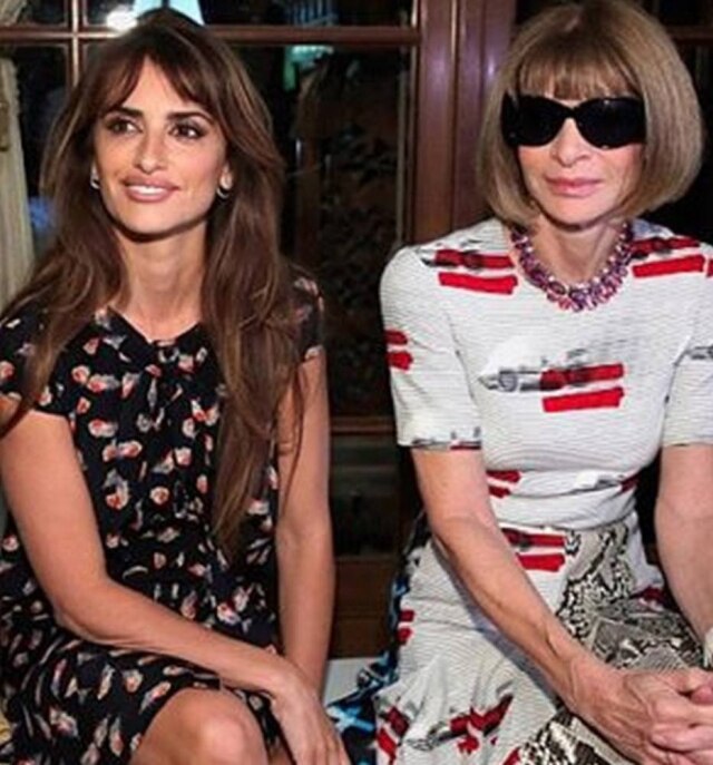 Reprodução/ Instagram A atriz e a editora da Vogue norte-americana