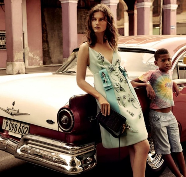 Reprodução/ Takay/ Marie Claire A modelo Giedre Dukauskaite posou em Havana para o editorial da Marie Claire americana de setembro de 2015.