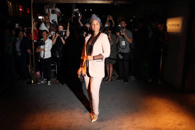 REUTERS/Lucas Jackson Alicia Keys no desfile de verão 2017 Tom Ford.