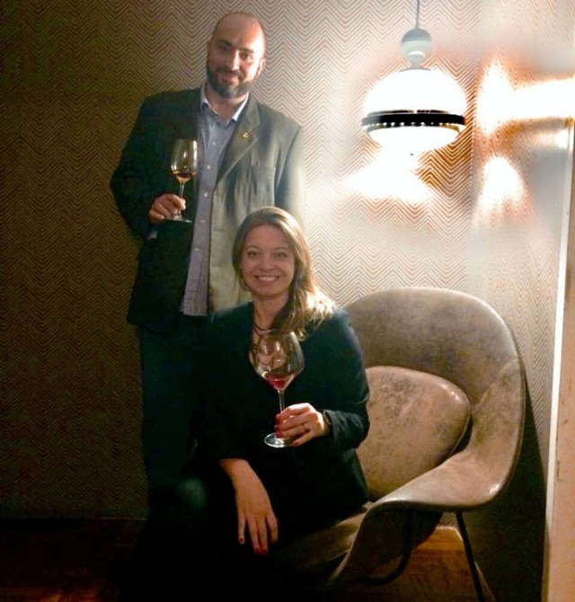 Giuliano Agmont Os sommeliers Diego Arrebola e Gabriele Frizon.