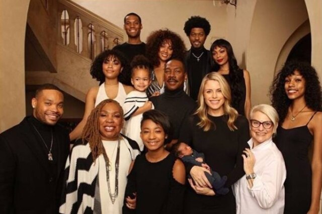 Instagram/@bria_murphy O ator Eddie Murphy e seus dez filhos.
