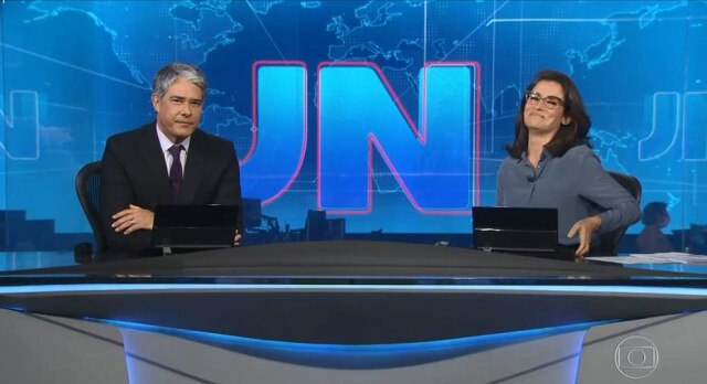 Reprodução/ Globo William Bonner e Renata Vasconcellos encerrando a edição desta quinta, 30, do 'Jornal Nacional'