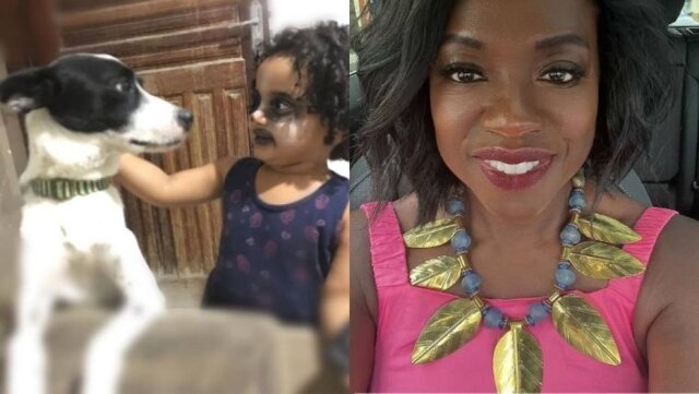 Instagram/@_lelezocaa_/@violadavis A atriz Viola Davis compartilhou o vídeo da menina brasileira que viralizou ao fazer maquiagem para ficar igual ao seu cachorro.