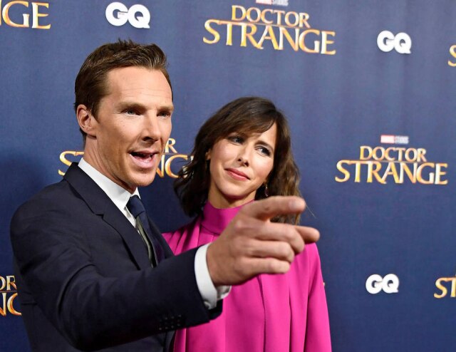REUTERS/Dylan Martinez Cumberbatch e sua mulher, Sophie Hunter, tiveram sua primeira filha
