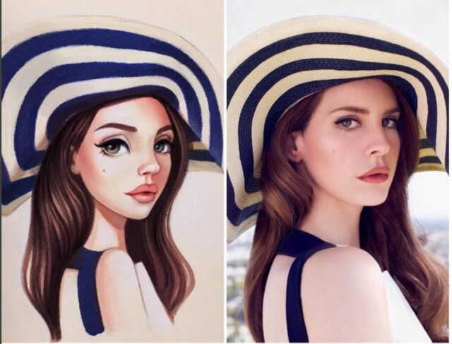 https://www.instagram.com/lera_kiryakova/ Lera Kiryakova, ilustradora russa, faz desenhos das celebridades da cultura pop.