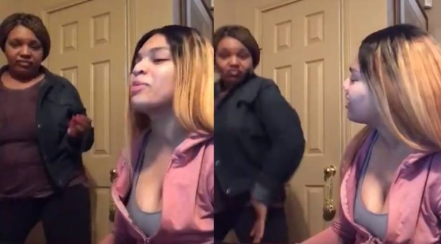 Twitter/@DajiaxDavis Mãe dançando em vídeo de filha fez sucesso no Twitter.