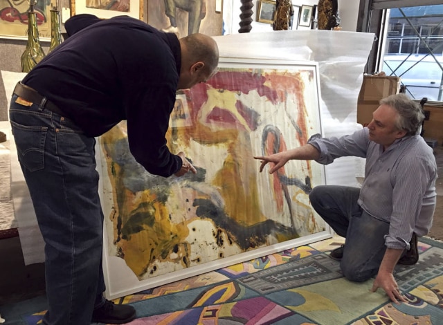 David Kellen Gallery via AP Um vendedor de obras de arte comprou um depósito e pode ter achado seis obras do pintor holandês Willem de Kooning que podem valer milhões de dólares