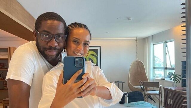 Instagram/@taisdeverdade No 'Roda Viva', Lázaro Ramos revela que sentiu ciúmes de Taís Araújo nas cenas românticas do longa 'Medida Provisória'.