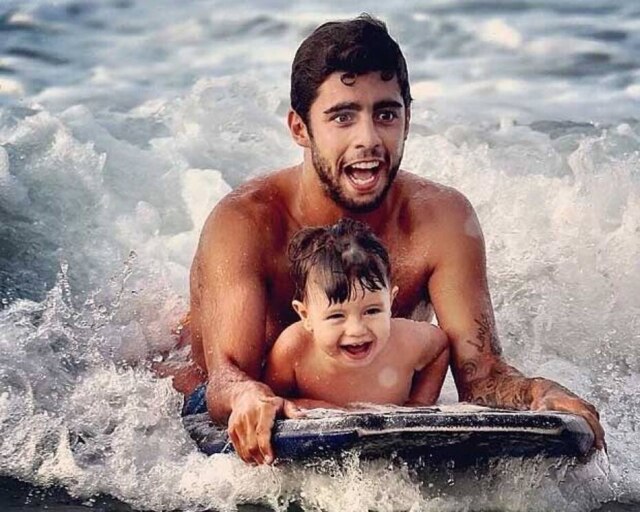 Instagram/@pedroscooby Pedro Scooby escreveu uma carta aberta ao filho Dom após ter sofrido um acidente em Nazaré.