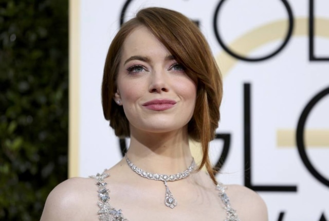 REUTERS/Mike Blake Emma Stone brilhou de Valentino.
