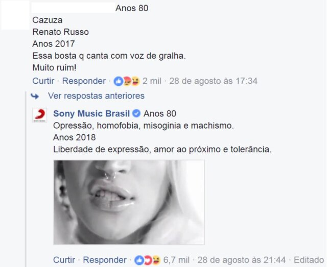 Facebook/sonymusicbrasil .