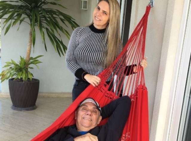Instagram/@marcelorezende.oficial Lu Lacerda e Marcelo Rezende.