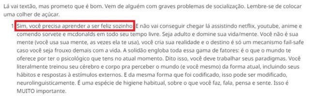 Captura de tela da rede social Reddit Ajudar e ser ajudado é a base das conversas sobre solidão nos fóruns do Reddit.