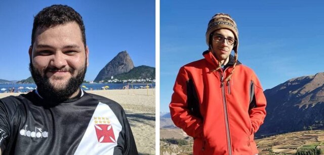 Arquivo pessoal Guilherme Braga (à esquerda) e Marcos Lourenço (à direita) são os criadores do 'Guerra Mundial Rio 2020' e 'Guerra Mundial São Paulo 2020', respectivamente.