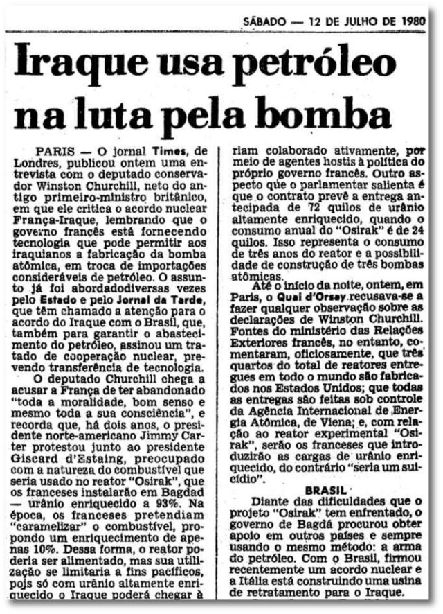 Acervo/Estadão O Estado de S.Paulo - 12/07/1980clique aqui para ver a página