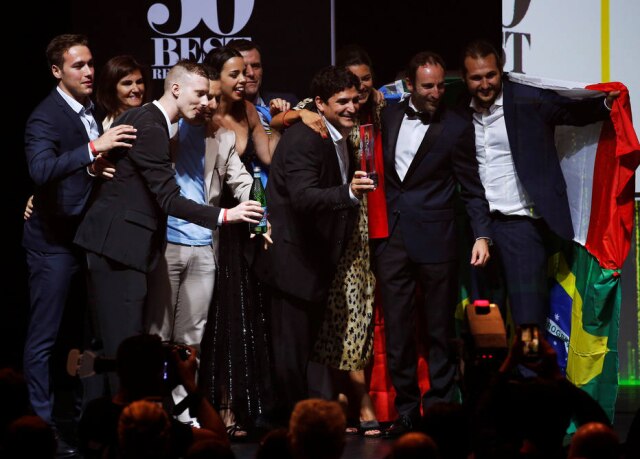 Felipe Lim/Reuters O grande campeão da cerimônia de 2019, o chef Mauro Colagreco, do Mirazur
