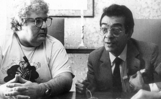 Em 5 de maio de 1985 o Estadão reuniu dois gigantes do humorismo brasileiro, Jô Soares e Chico Anysio, para uma entrevista exclusiva. Foto: Geraldo Guimarães/Estadão