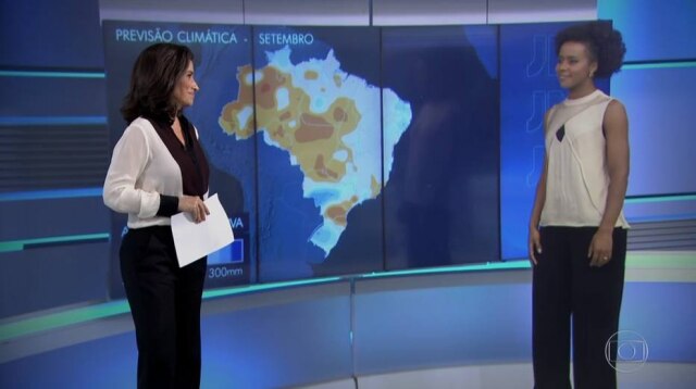 Reprodução/Globo Renata Vasconcellos ignorou a piada