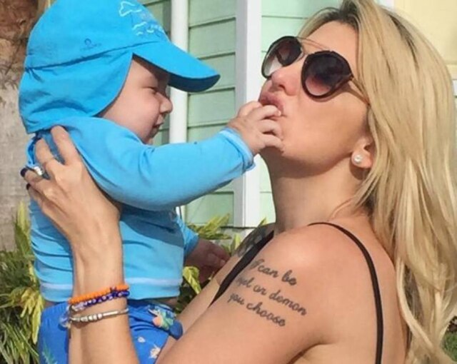 Instagram/ladyfontenelle Salvatore, de 9 meses, é fruto da relação do casal que se separou em janeiro