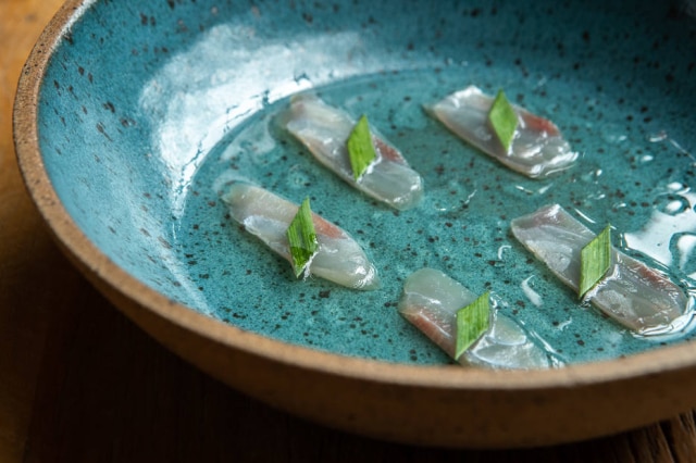 Daniel Teixeira/Estadão Peixe curado em água de tomate e azeite de ostra