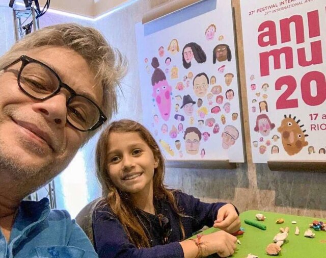 Instagram/@fabioassuncaooficial Fábio Assunção e a filha Ella.