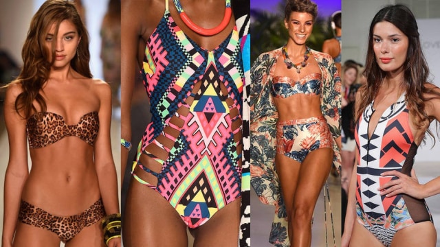 Divulgação Biquínis e maiôs apareceram com uma modelagem mais generosa em Miami