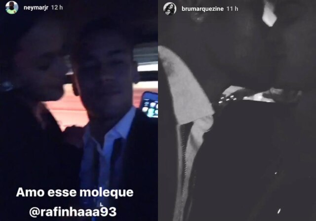 Reprodução Instagram "Selinho' carinhoso do casal 'Brumar'